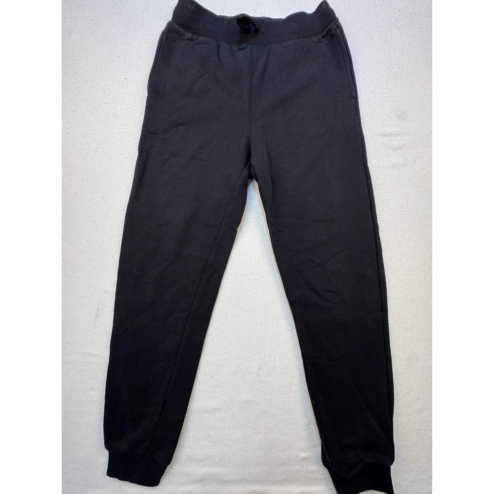 The Children's Place Joggers Kids 10/12 Black‎ Sweatpants Fleece Drawstring